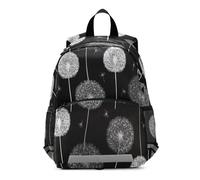 ISAOA Zaino per bambini carino mini borsa bianca fiore dente di leone per bambino ragazza ragazzo