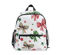 ISAOA Zaino per bambini con fiocco colorato a scacchi e stelle, per bambini e bambine, per scuola materna, scuola materna, viaggi, scuola, età 3-8 anni