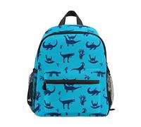 ISAOA Zaino per bambini con motivo dinosauri per ragazze e ragazzi zaino per bambini con cinghia toracica zaino asilo nido borsa asilo nido borsa per pannolini mini borsa, Multi, Taglia unica