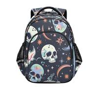 ISAOA Zaino per bambini per bambini in età prescolare o asilo con teschio magico 3-8 anni, Multi, S