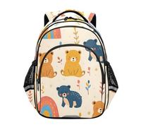 ISAOA Zaino per bambini per bambini in età prescolare o asilo Little Bear Rainbow 3-8 anni, Multi, M