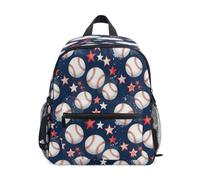 ISAOA Zaino per bambini, per la scuola, da viaggio, con nebulosa e baseball, per ragazze e ragazzi