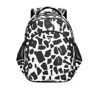 ISAOA Zaino per bambini per scuola materna o asilo graffiti bianco nero 3-8 anni, Multi, S