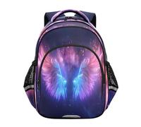 ISAOA Zaino per bambini per scuola materna o asilo rosa blu viola ali 3-8 anni, Multi, S