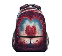 ISAOA Zaino scolastico da viaggio, con cuore, arco, per adolescenti, ragazze, ragazzi