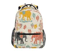 ISAOA Zaino scolastico per libri, viaggi, elefanti, famiglia, giochi, per adolescenti, ragazze e ragazzi