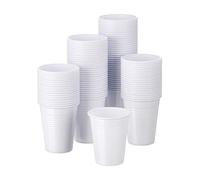 ISAP 100 BICCHIERI plastica BIANCHI 200cc monouso acqua MADE IN ITALY 1DV4