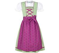Isar-Trachten Vestito alla tirolese da bambina Verde bacche con camicetta, bacche, 80, verde, 158