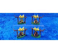 ISAS BIVACCO FUOCO CON CARNE PER SOLDATINI INDIANI IN GOMMA, NUOVI SD7