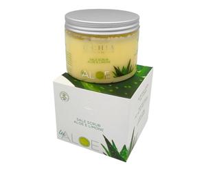 ISB - Sale Scrub Aloe e Limone "Aloe Bio" 500 ml con Aloe Vera Bio e Acqua Termale dell'Isola d'Ischia