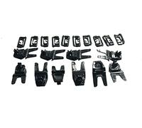 isbridge Adatto per parabrezza Weathertrip Molding Clip Nero Set Corolla KE70 KE75 TE71 TE72
