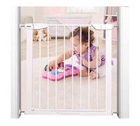 ISCBAFYX Cancelli di Sicurezza per Bambini Cancello per Scale per Cani per Animali Domestici a Pressione Fermata Inferiore a 2 Stadi, Multi-Formato (Colore: Bianco, Dimensioni: W 145-152cm)
