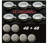 ISCHIA TAZZA 48 PZ TAZZINA + 48 PIATTINO BAR CAFFE NAPOLI BASSA DOPPIO SPESSORE