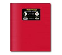 iScholar 30401 - Cartella a doppia tasca, con rebbi, dimensione delle lettere, portfolio singolo, il colore può variare