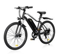 iScooter Bici elettrica EB3 da 26 pollici 250W 36V 10.4Ah Batteria rimovibile 80KM + Bicicletta elettrica a lungo raggio City Commuter E-Bike