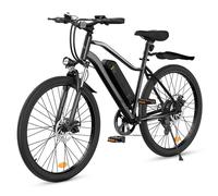 Iscooter Electric Bike 26 pollici bicicletta elettrica neutra EB3 motore 500W batteria 10.4AH 70-100 km Endurance ebike con cinque marce 35KM/H Nero - Nouvo