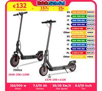 IScooter i9 Scooter elettrico 350W Scooter per adulti 7.5Ah 30 km/h Scooter pieghevoli 8.5 pollici a nido d'ape pneumatico scoorter electrico I9