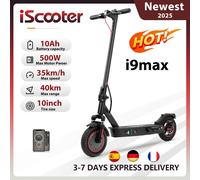 IScooter i9max Scooter elettrico 36V 10Ah 500W 30-40km gamma doppia sospensione 15-35 km/h velocità 10 pollici pneumatico Kick e Scooter con App