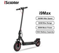 iScooter i9Max Scooter elettrico pieghevole per adulti E-Scooter 30 KM/H Monopattino elettrico 500W Skateboard 42V 10Ah Cavalletto