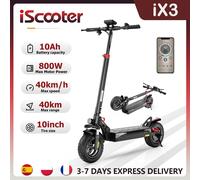 IScooter iX3 Scooter elettrico 48 v10ah 800W gamma 30-40km velocità 40 km/h 10 pollici fuoristrada Scooter elettrici pieghevoli con APP IX3