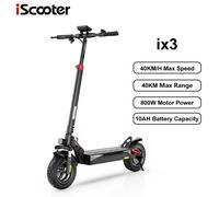 iScooter ix3 Scooter elettrico per adulti pieghevole E-Scooter 40 KM/H Monopattino elettrico 800W Skateboard 48V 10Ah Cavalletto iScooter ix3