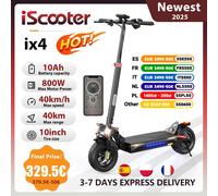 IScooter iX4 Scooter elettrico 800W motore 48V 15Ah 40-45km gamma 45 km/h velocità doppio freno a disco pieghevole eScooter fuoristrada con App ix4