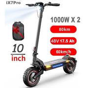 iscooter iX7pro E-Scooter 2000W Monopattini elettrici 17.5AH due motori 60KM/H