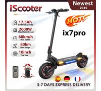 iScooter iX7Pro Scooter elettrico pieghevole per adulti E-Scooter 60 KM/H Monopattino elettrico 2000W Skateboard 48V 17.5Ah Cavalletto
