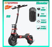 iScooter iX8 Scooter elettrico fuoristrada a doppia trazione da 12 pollici 2400W48V20Ah Portata massima 70 km, velocità massima 60 km/h Monopattino pieghevole