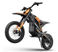iScooter MT2 Moto da cross elettrica, con batteria da 48V 22.5Ah, sblocco intelligente NFC - arancione - Nouvo