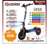 IScooter Scooter elettrico da 11 pollici iX5S 48V 15Ah 1000W 65km gamma 45 km/h Scooter elettrici pieghevoli a doppia sospensione fuoristrada ix5s