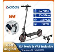 iScooter W6 EScooter 500W 36V7.8Ah Voltix APP Smart Connection Scooter elettrico Pneumatici resistenti all'usura da 10 pollici EScooter portatile 500W 36V7.8Ah
