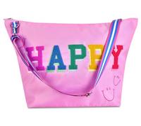 iscream Borsa da viaggio per ragazze, con tracolla regolabile e tasca interna con cerniera, collezione Bright Rainbow
