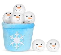 iscream Snow Much Fun - Set di 7 cuscini ricamati, 22,9 x 17,8 cm
