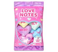 iscream Valentine Love Notes - Set di cuscini in pile con scritta "Candy Hearts"