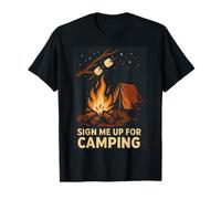 Iscrivimi per Camping Bonfire Scene Maglietta