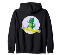 Iscrizione Dino Pencil School Felpa con Cappuccio
