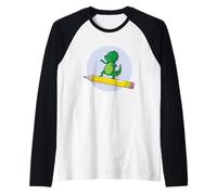 Iscrizione Dino Pencil School Maglia con Maniche Raglan
