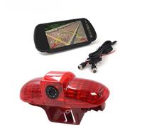 Isctxh Retrocamera Monitor Retromarcia 7 Pollici Elettronici per Auto Specchietto Retrovisore Luce Freno Fotocamera per Opel per Vivaro 2001-2014(Camera with Monitor)