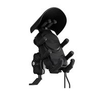 Isctxh Supporto Per Caricabatterie Rapido 15 W Ricarica Wireless Antiurto Per Manubrio Per Smartphone Antifurto Supporto Per Cellulare Impermeabile Supporto navigazione Staffa(Rearview Mirror)