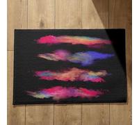 Isdreem Zerbino Ingresso Esterno Simpatico Tappeto Orientale Arte Geometrica Zerbino da Esterno Personalizzato Tappetino Bagno Doccia Grande, 50x80cm