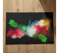 Isdreem Zerbino Ingresso Interno Tessuto Tappetino Interni Giapponese Zerbino Queen Tappeto Antiscivolo Bagno Tappetini Decorativi In Cotone Felpato Leggero Antiscivolo, 45x75cm