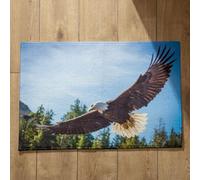 Isdreem Zerbino One Piece Zerbini da Esterno Personalizzabili Aquila Zerbino Simpatico Tappeto Per Vasca da Bagno Antiscivolo Cotone Felpato Leggero Antiscivolo, 50x80cm