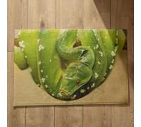 Isdreem Zerbino Personalizzato Esterno Tappeto Esterno Serpente Zerbino Queen Tappeto Antiscivolo Salotto Tappetini Decorativi In Cotone Felpato Leggero Antiscivolo, 45x75cm