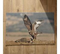 Isdreem Zerbino Personalizzato Famiglia Zerbini Per Ingresso Esterno Aquila Zerbino Ingresso Interno Assorbente Tappeto Doccia Quadrato, 50x80cm