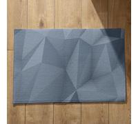 Isdreem Zerbino Queen Tappeto Porta Ingresso Arte Geometrica Zerbino Piccolo da Esterno Tappeto Bagno Set da Due Cotone Felpato Leggero Antiscivolo, 40x60cm