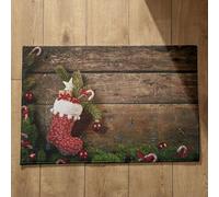 Isdreem Zerbino Queen Zerbini Per Ingresso Esterno Personalizzati Asse Zerbino Ingresso da Esterno Tappetino Bagno Assorbente Doccia Cotone Felpato Leggero Antiscivolo, 45x75cm