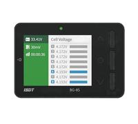 ISDT BG-8S Tester di capacità della batteria, Tester di controllo della tensione della batteria LCD, misuratore di bilanciamento intelligente per batterie LiPo/Life/Li-ion/NiMH/Nicd