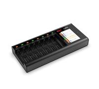 ISDT N8 N16 N24 1.5A Caricabatterie rapido LCD multicanale AA/AAA per LiIon LiHv Life NiMh Nicd Nizn (N8)