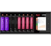 ISDT N8 Smart NiMH Battery Charger Analyzer per AA AAA Mini Z | 8 slot 1.5A indipendente ricarica rapida, carica, scarica, analisi e attivazione, display LCD, supporto multi-chimica